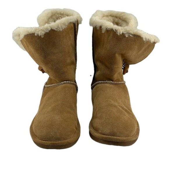 BJORNDAL Leather & Wool Lined Winter Boots Womens 10M Suede Real Wool Lining Joe - Picture 2 of 11